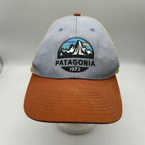 Patagonia 1973 Embroidered Logo Adjustable Mesh Trucker Snapback Hat Cap